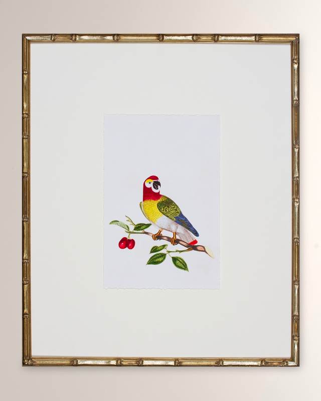 "Bird Habitat VI" Framed Giclee